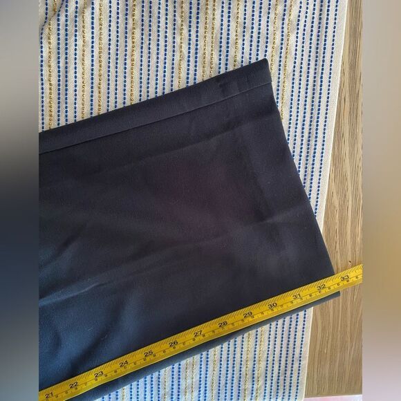 Anthropologie Maeve Tailored Trousers Tie Belt Dark Navy Size 8 - Picture 15 of 16